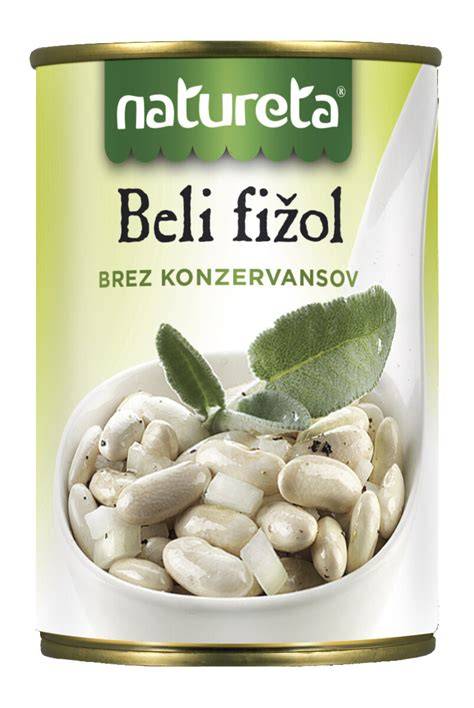 konzervirani beli fižol v kozarcu