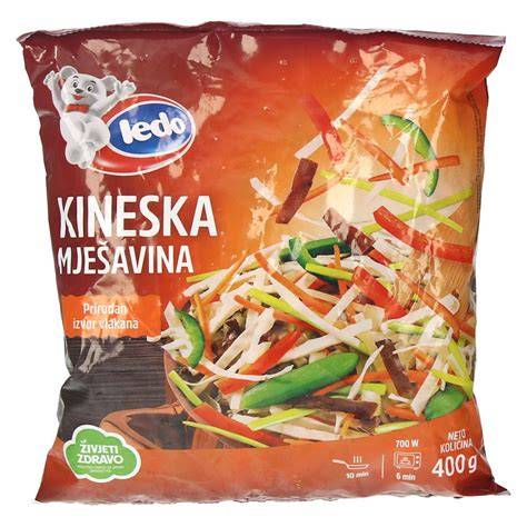 zamrznjena mešana zelenjava v vrečki
