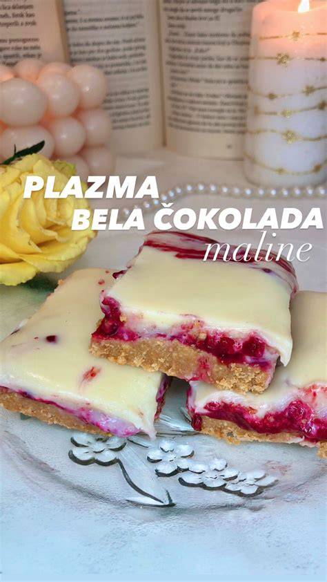 prerez torte bela čokolada maline
