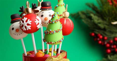 Božični cake pops z okraski