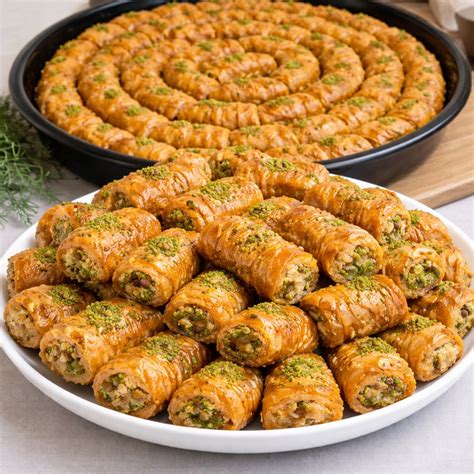 baklava kot sarma na pladnju
