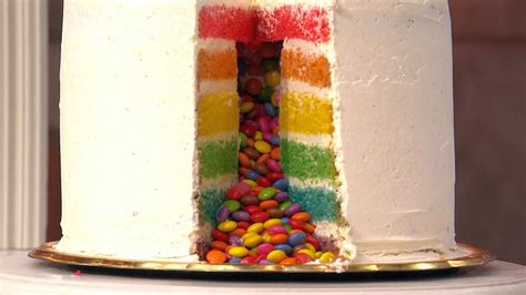mavrična pinata torta z bonboni
