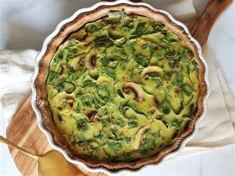 veganski zelenjavni quiche s tofujem
