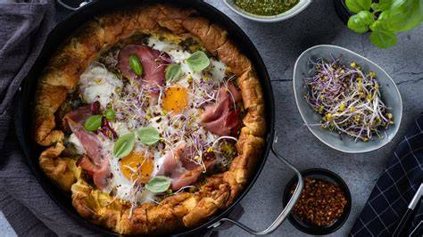 dutch baby palačinka s pestom