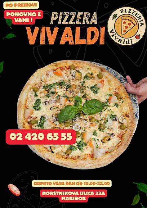 Jedilnik picerije Vivaldi Maribor