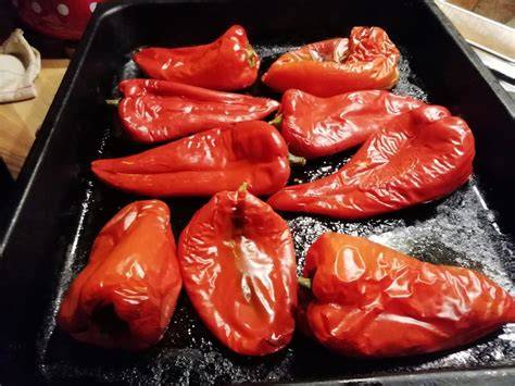 Pečene rdeče paprike za ajvar